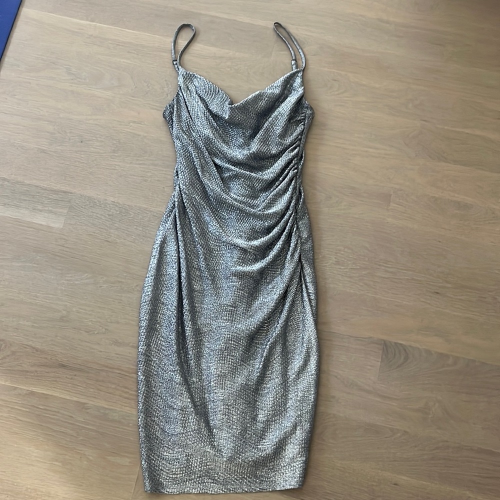Laundry Shimmer Cocktail Dress- flattering!!!